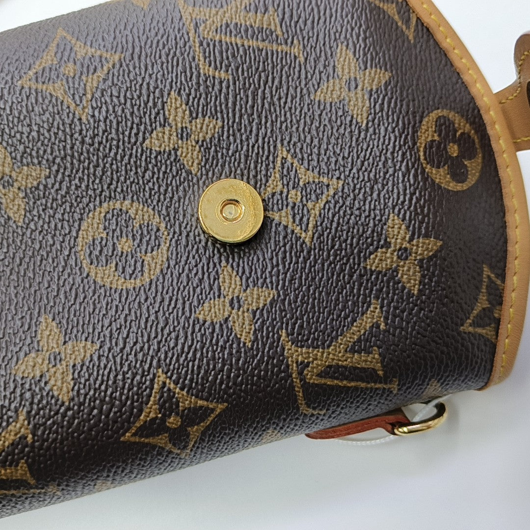 FOLD ME Monogram Coated Canvas Brown