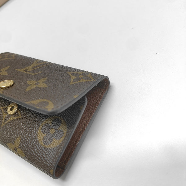 Monogram Coated Canvas Wallet Brown