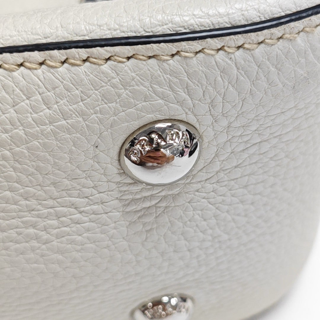 Calfskin Shoulder Bag White