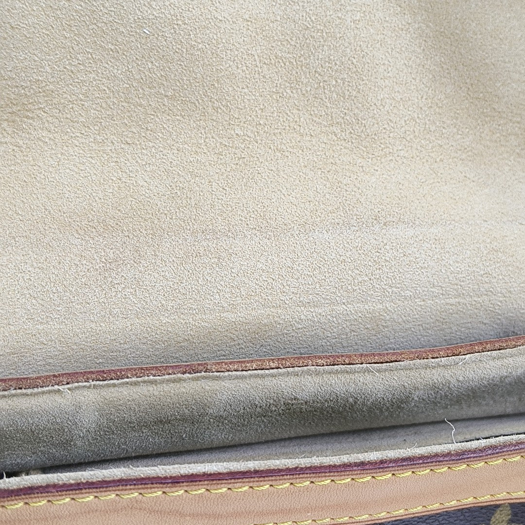 BEVERLY MM Monogram Coated Canvas Brown
