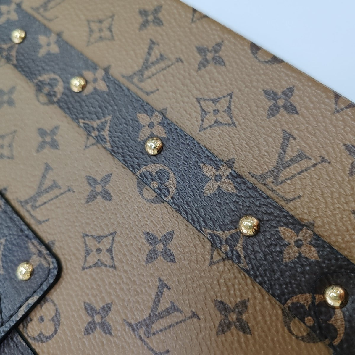 PETITE MALLE Monogram Coated Canvas Brown