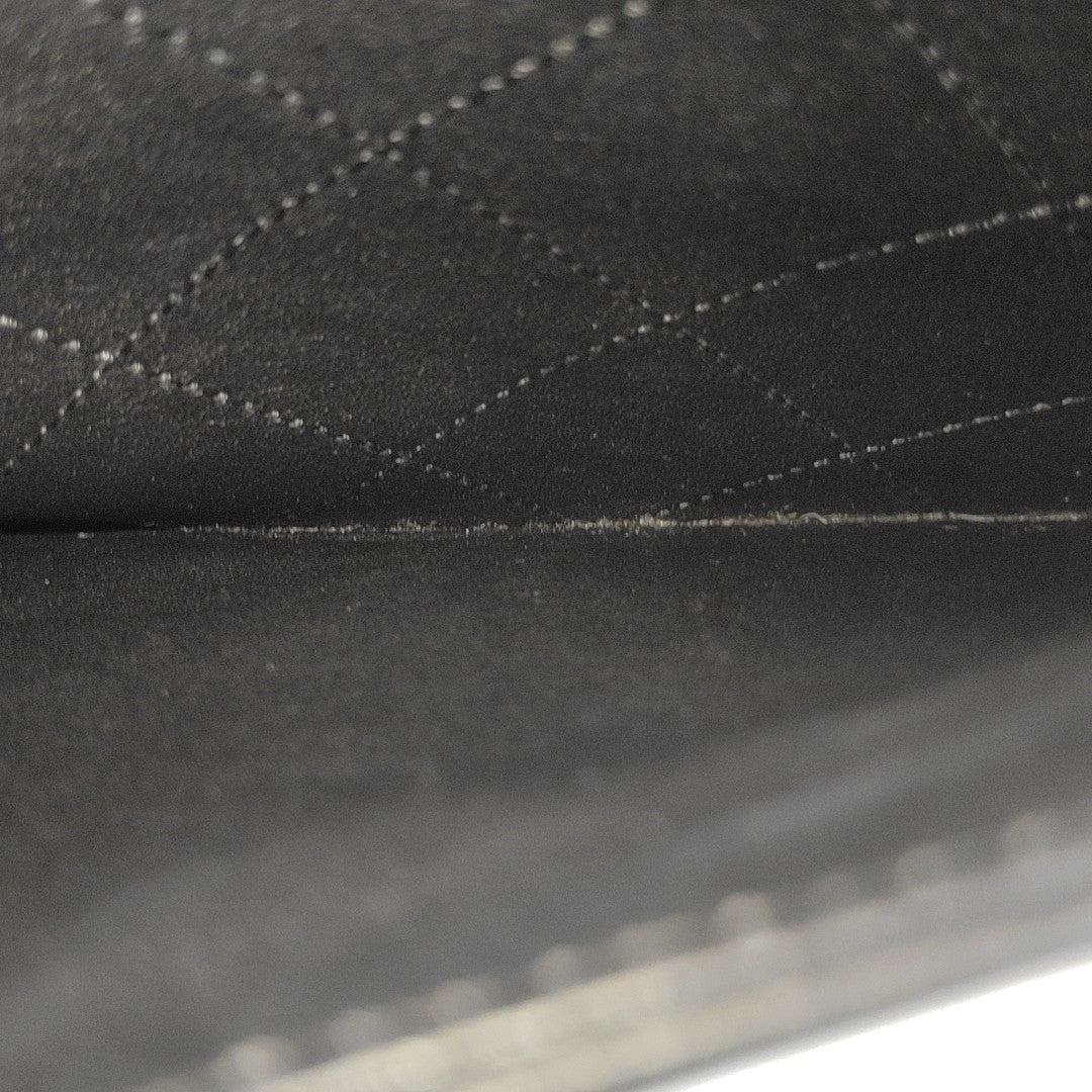 Quilted Calfskin Bucket Bag Black