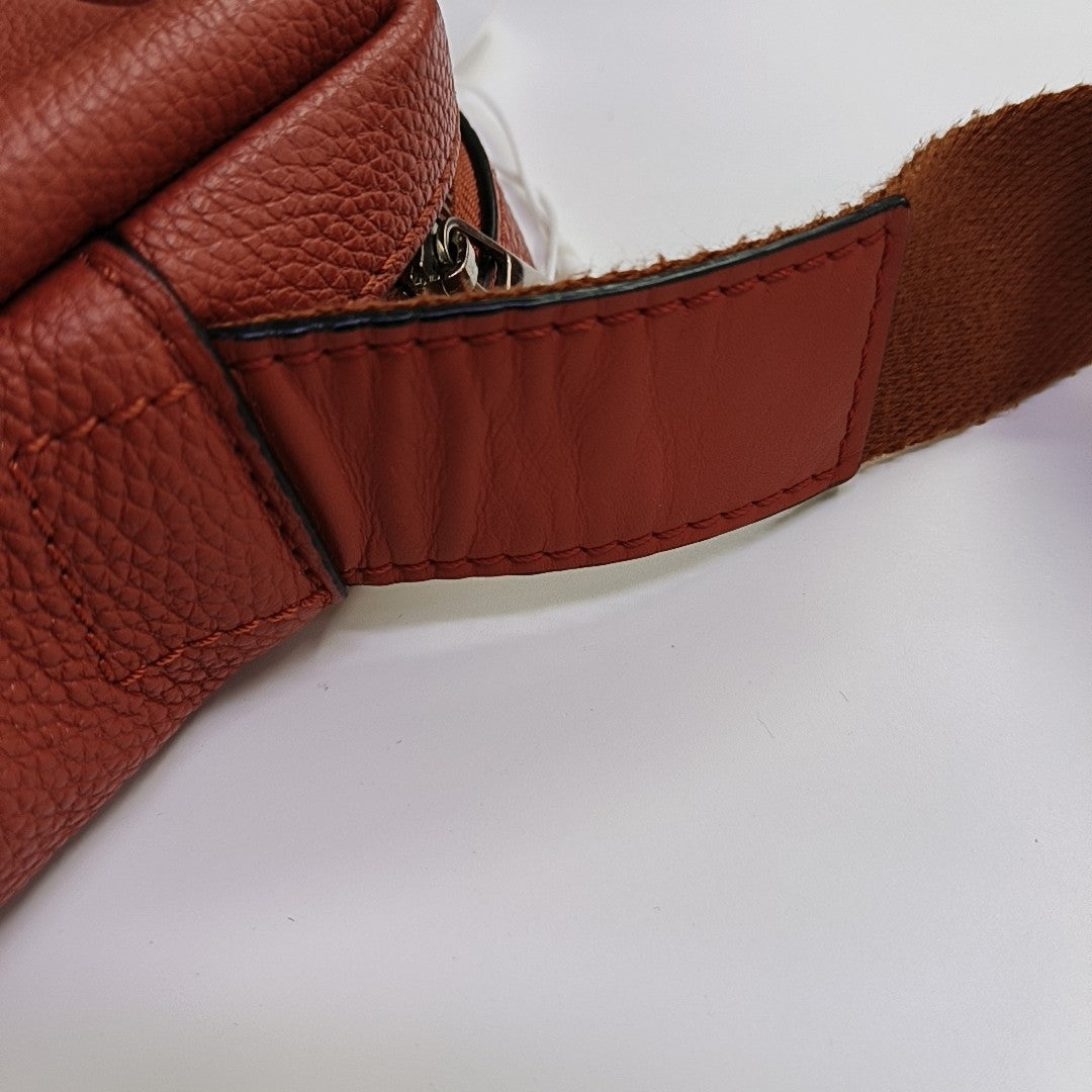 Calfskin Shoulder Bag Extra Small Red
