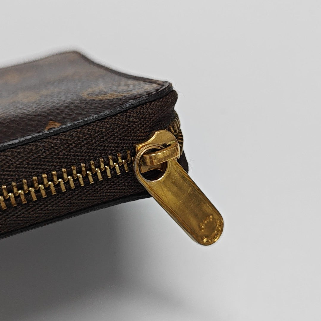 ZIPPY Monogram Coated Canvas Brown Wallet