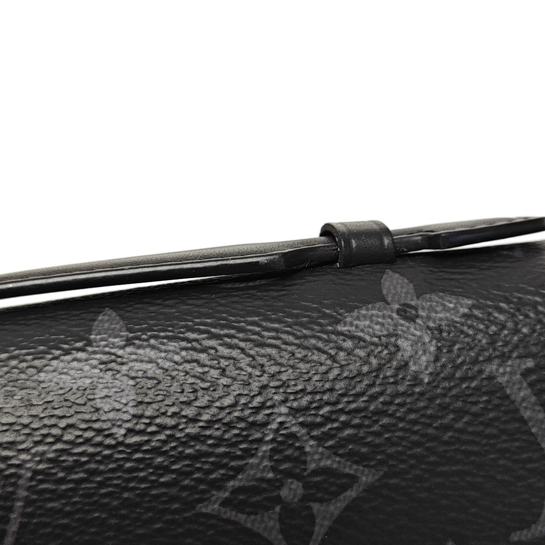 TROUSSE TOILETTE Monogram Coated Canvas Black