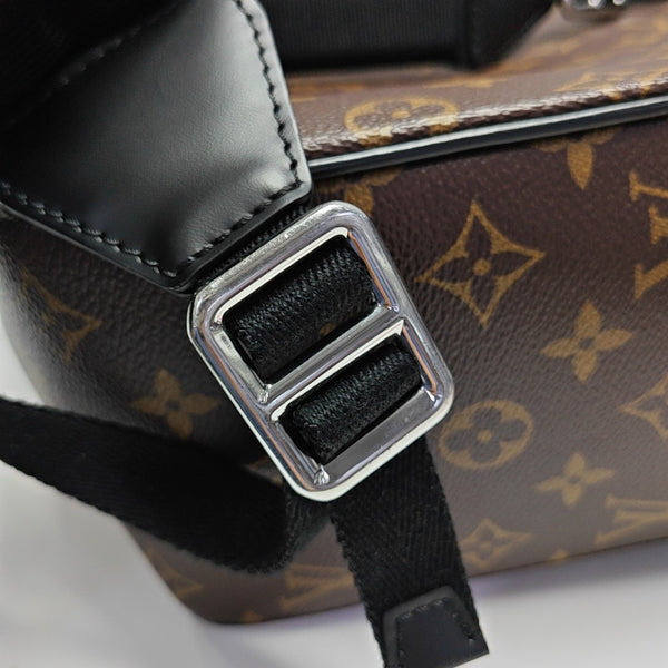 JOSH Monogram Coated Canvas Brown
