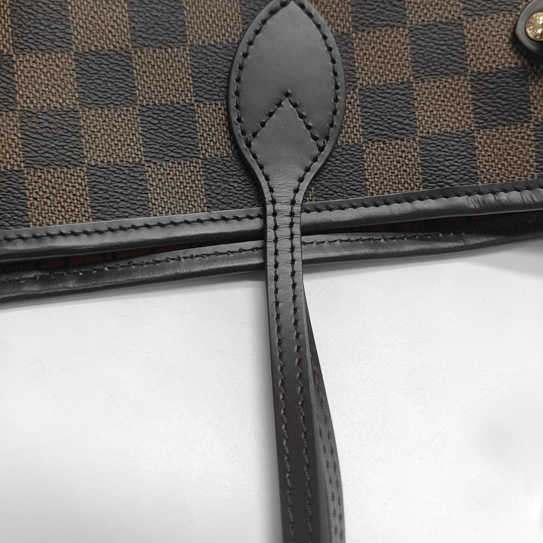 NEVERFULL MM Damier Ebene Coated Canvas Brown