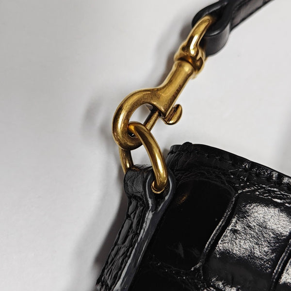 Calfskin Shoulder Bag Black