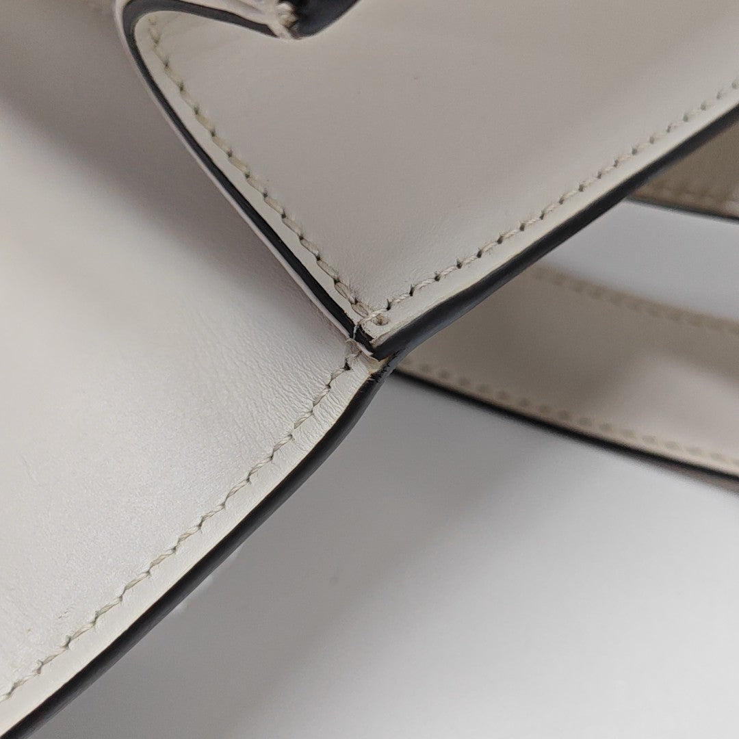 Sylvie Small Calfskin White