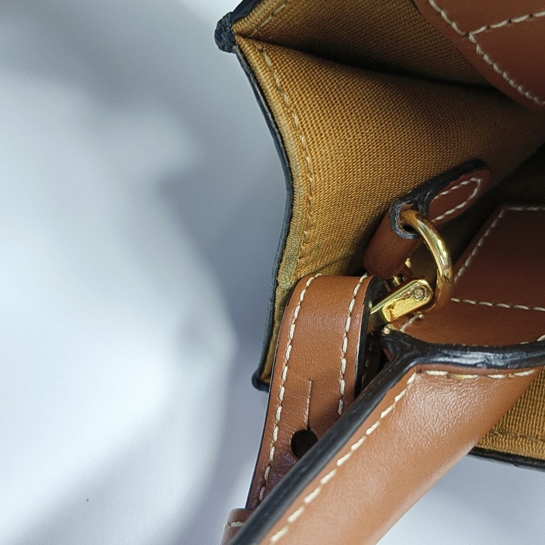 CABAS CELINE Mini Coated Canvas Brown