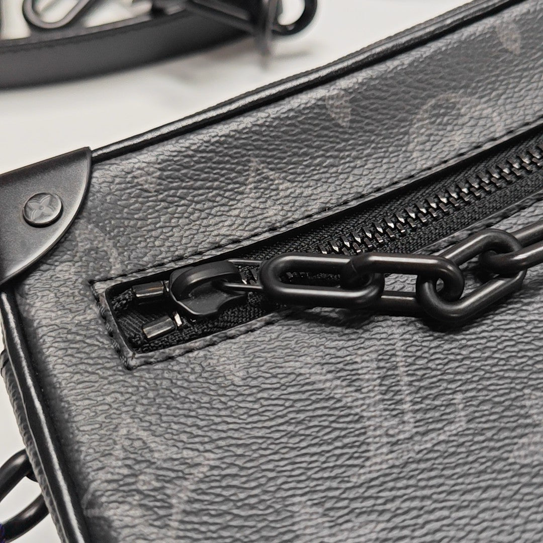SOFT TRUNK Mini Monogram Coated Canvas Black