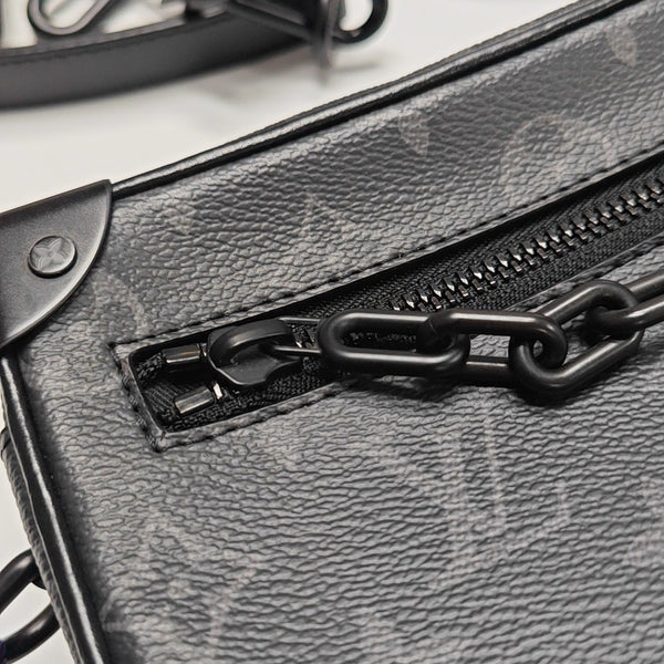 SOFT TRUNK Mini Monogram Coated Canvas Black