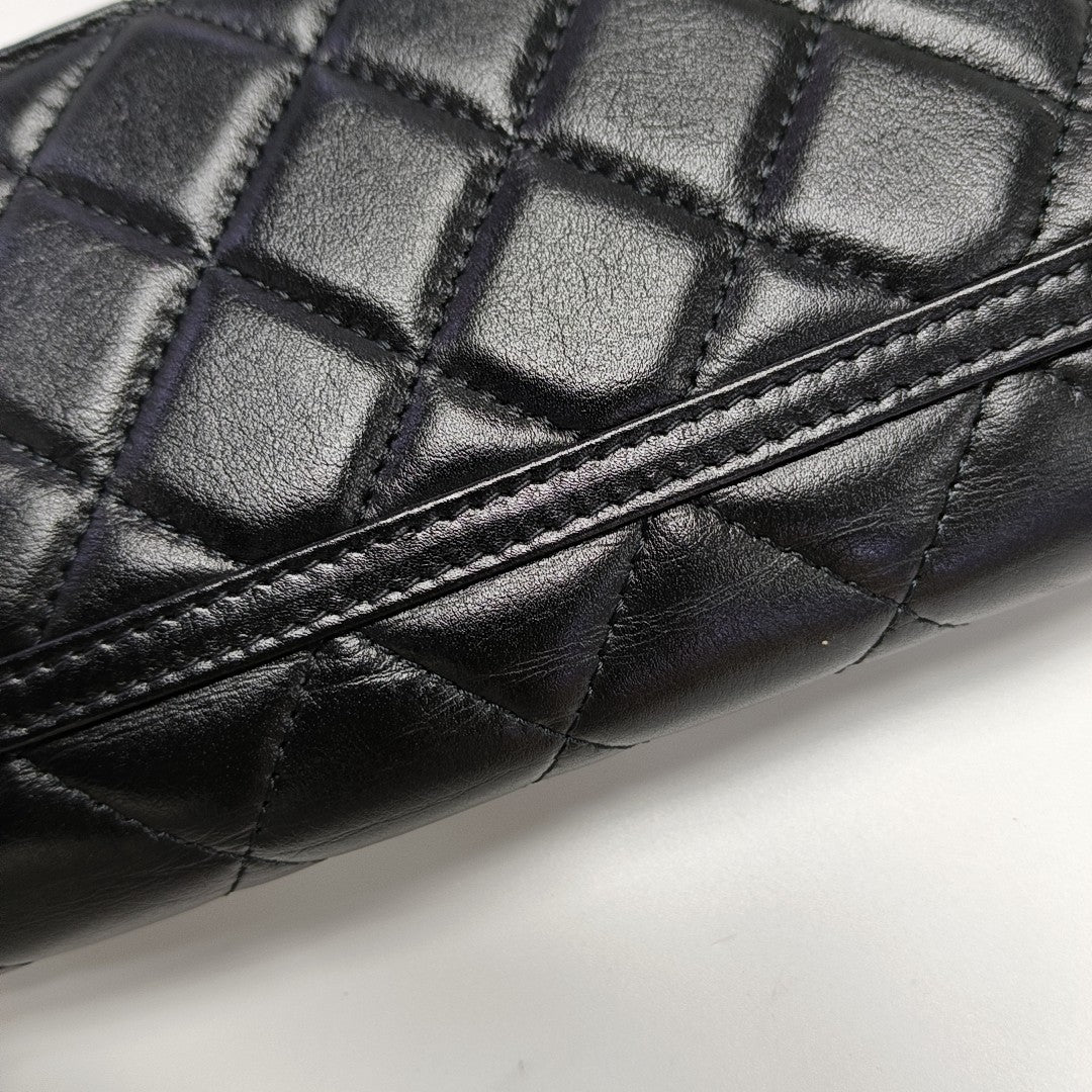 WOC Quilted Calfskin Black