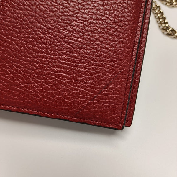 GG Marmont Super Mini Calfskin Red