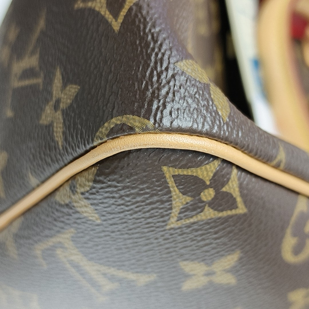 SPEEDY SOFT 30 Monogram Coated Canvas Brown