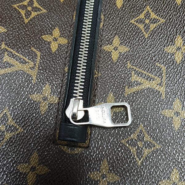 PALK Monogram Coated Canvas Brown
