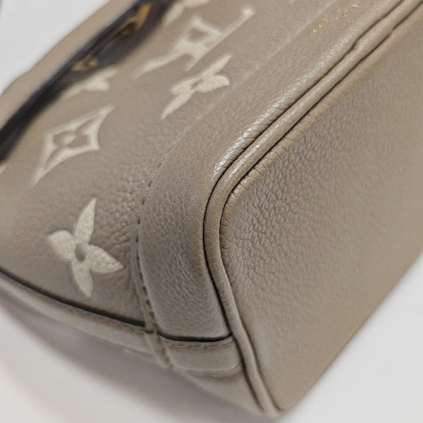 NOÉ Nano Monogram Calfskin Gray