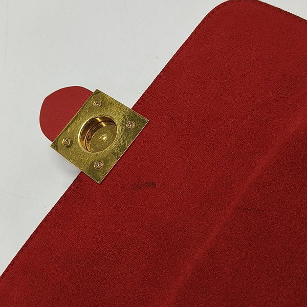 LOCKY BB Monogram Coated Canvas Red