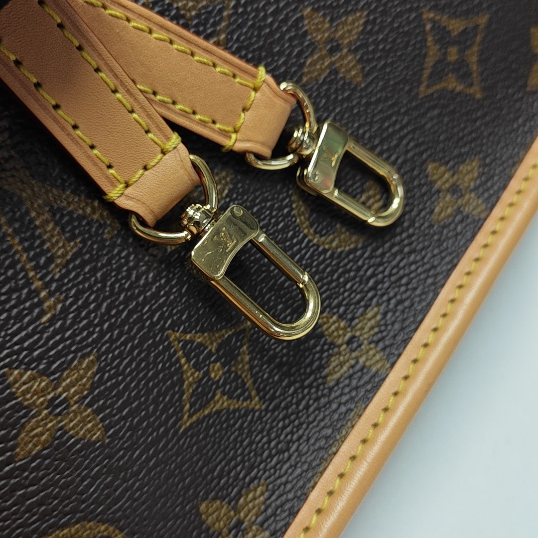DIANE Nano Monogram Coated Canvas Brown