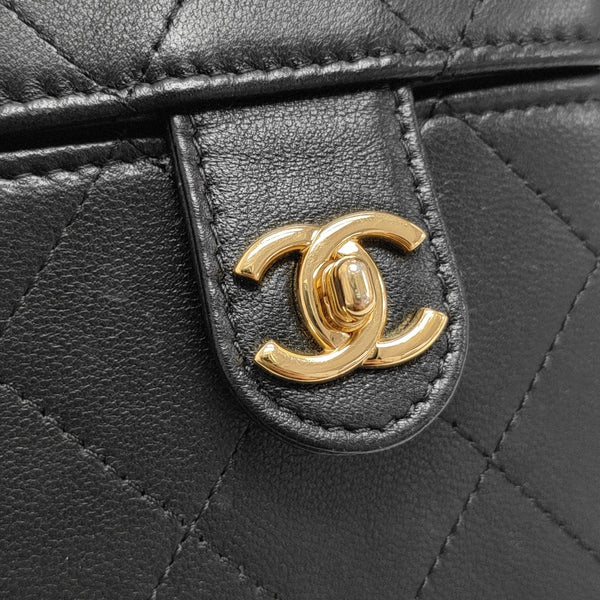Quilted Lambskin Small Black