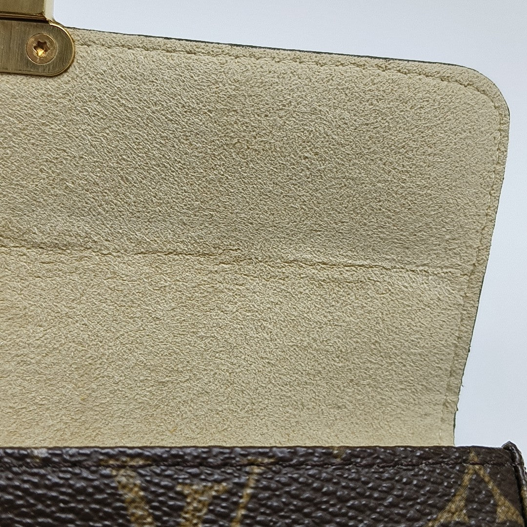 Monogram Coated Canvas Top Handle Bag Brown