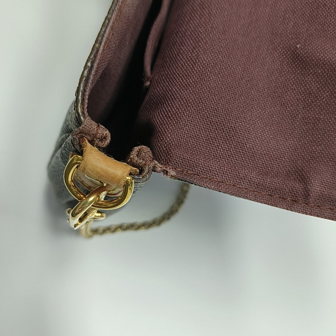 FAVORITE PM Monogram Coated Canvas Brown