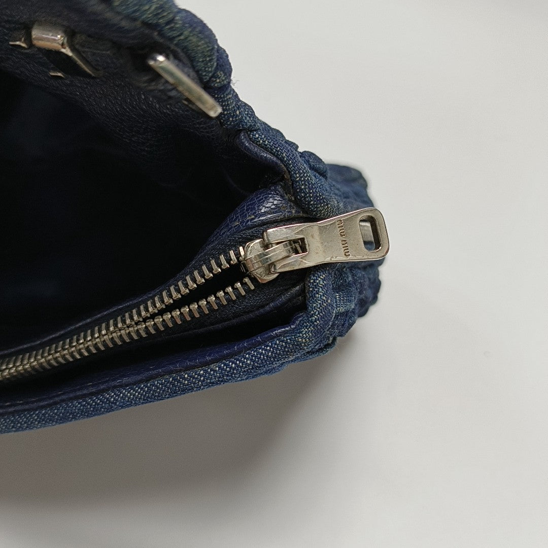 Crystal Quilted Denim Blue