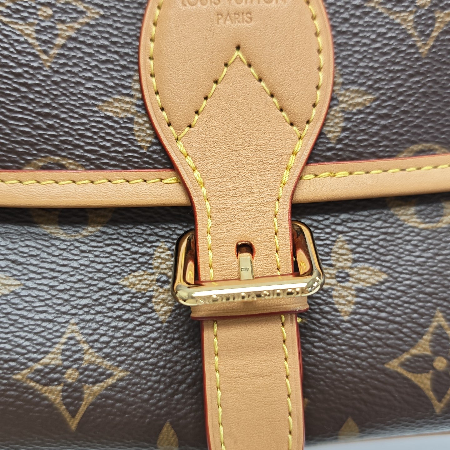 DIANE Monogram Coated Canvas Brown