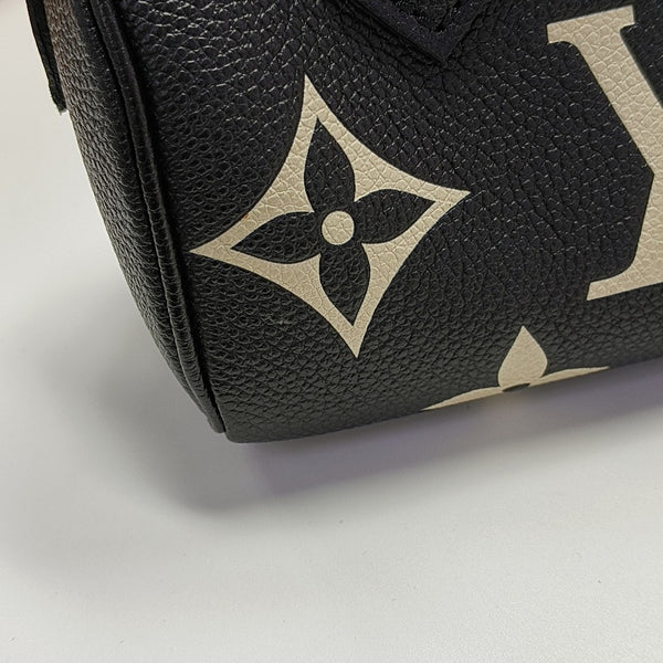 SPEEDY Nano Monogram Calfskin Black