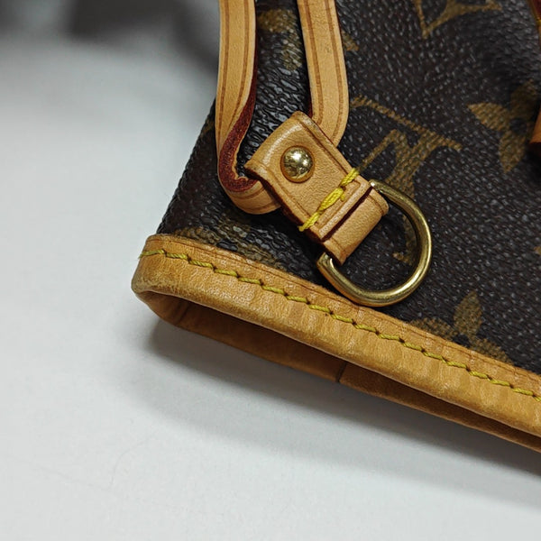 NEVERFULL MM Monogram Coated Canvas Brown