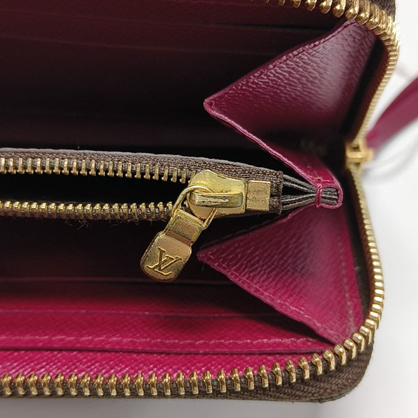 CLÉMENCE Monogram Coated Canvas Brown Wallet