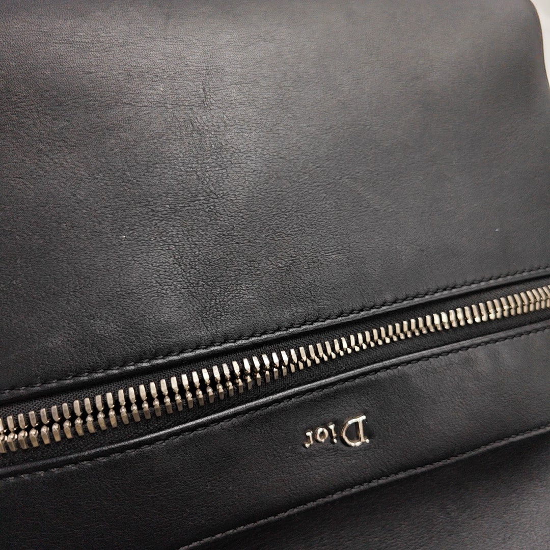Leather Backpack Black