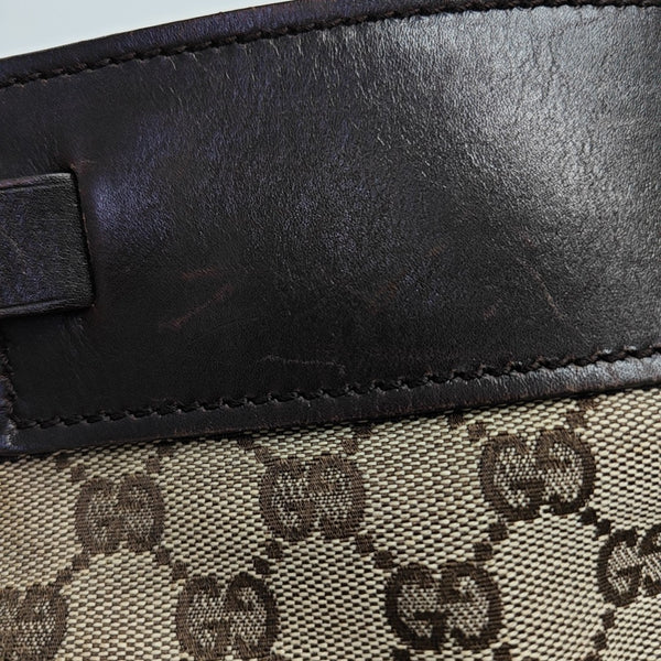 Monogram Canvas Tote Bag Brown