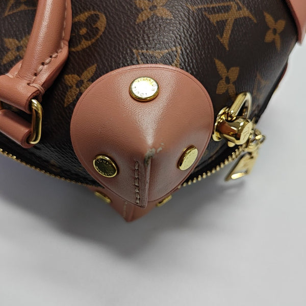 PETITE MALLE Monogram Coated Canvas Brown