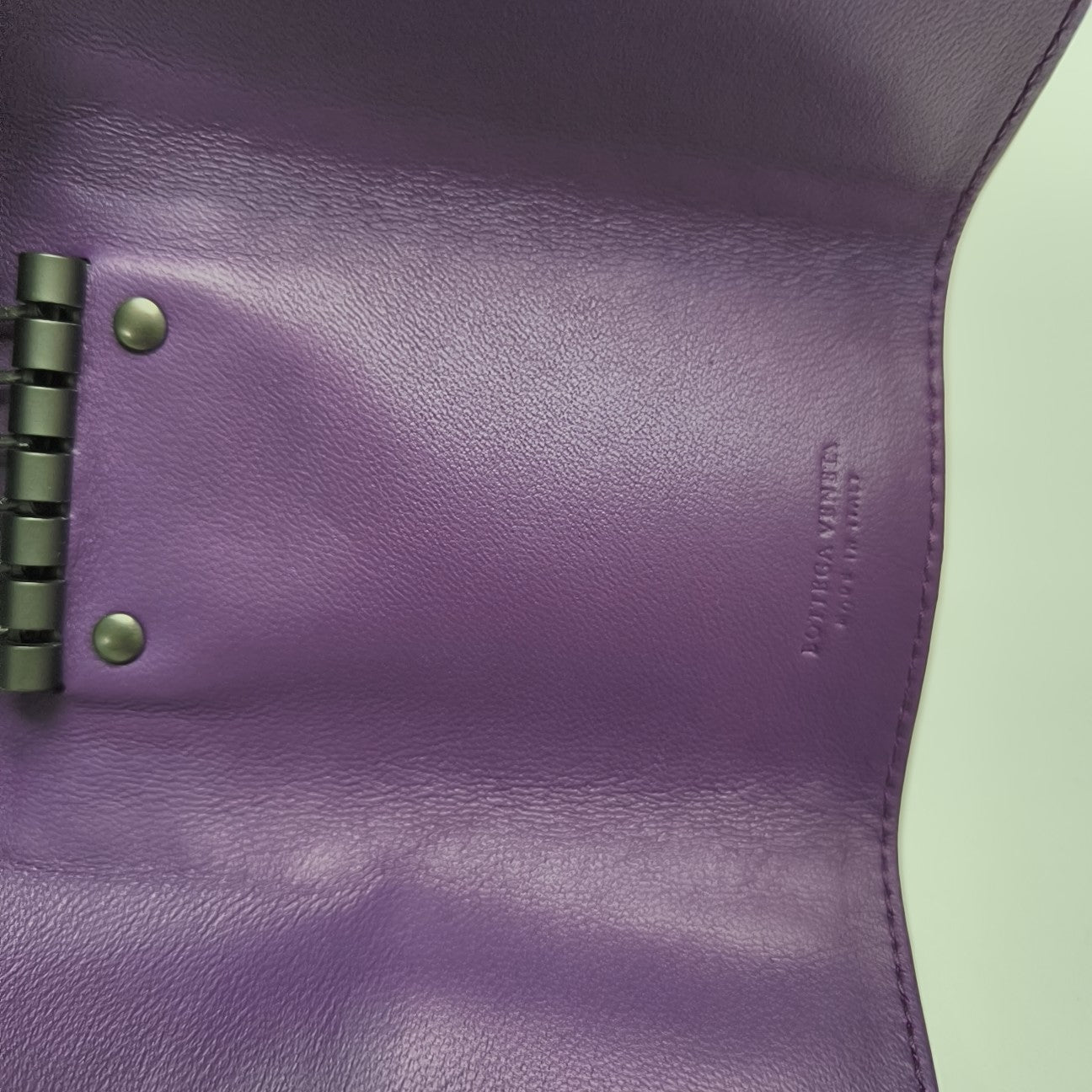Calfskin Key Pouch Purple