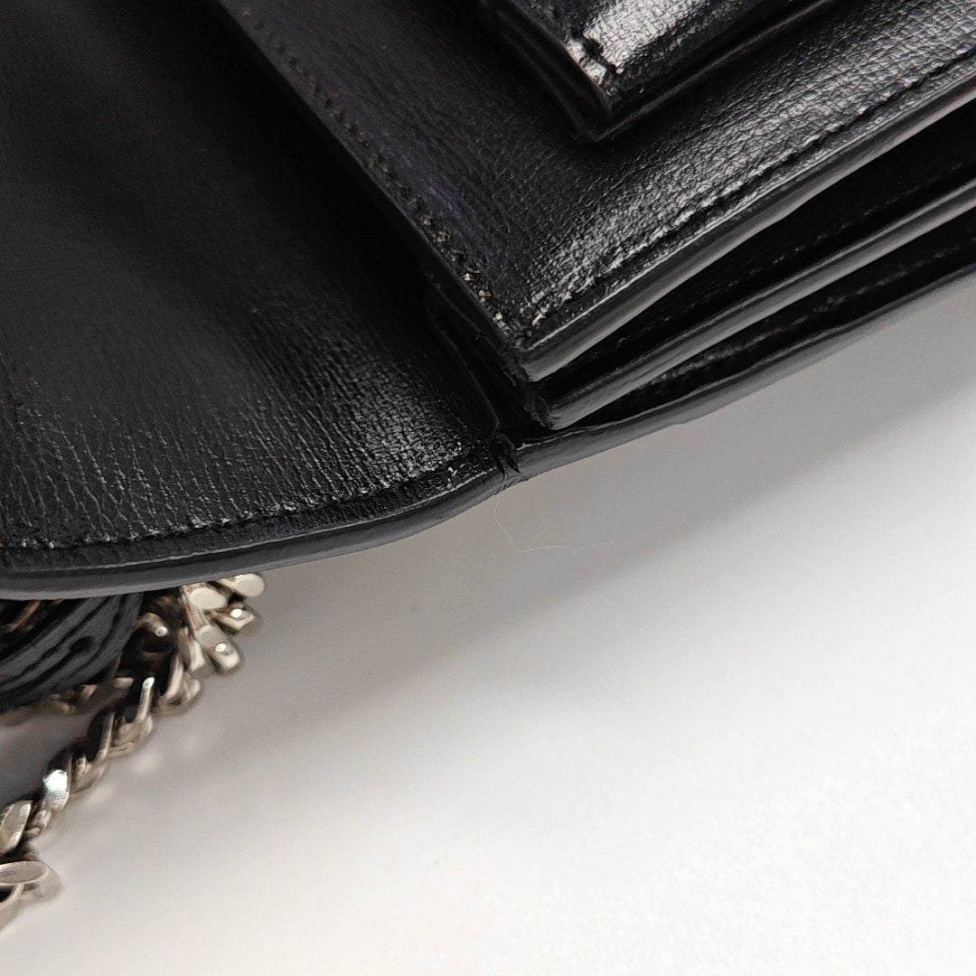 SUNSET Medium Calfskin Black