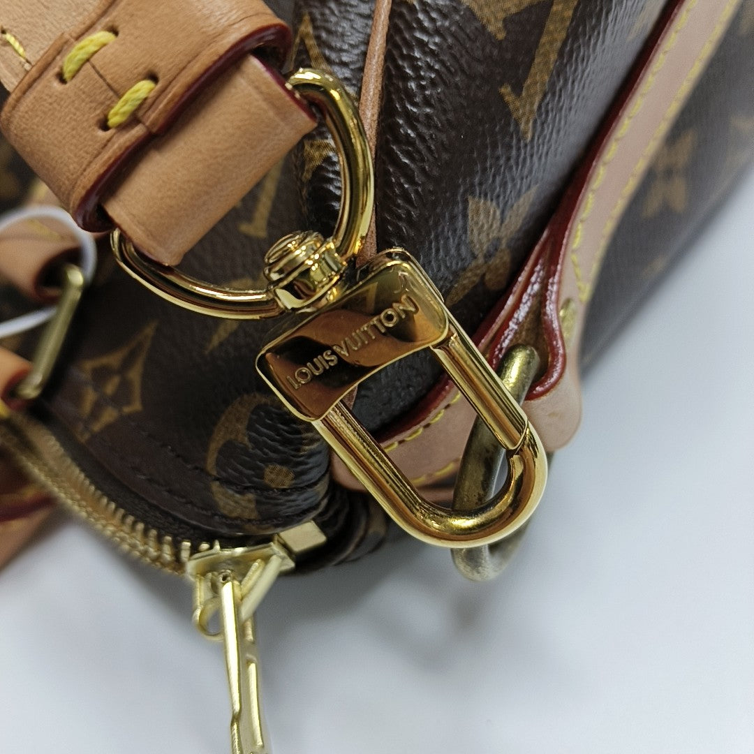SPEEDY 25 Monogram Coated Canvas Brown