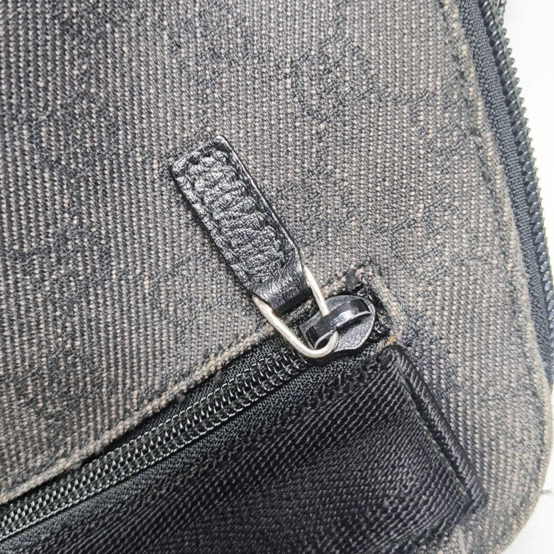 Monogram Fabric Backpack Gray
