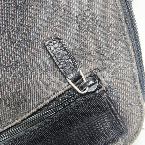 Monogram Fabric Backpack Gray