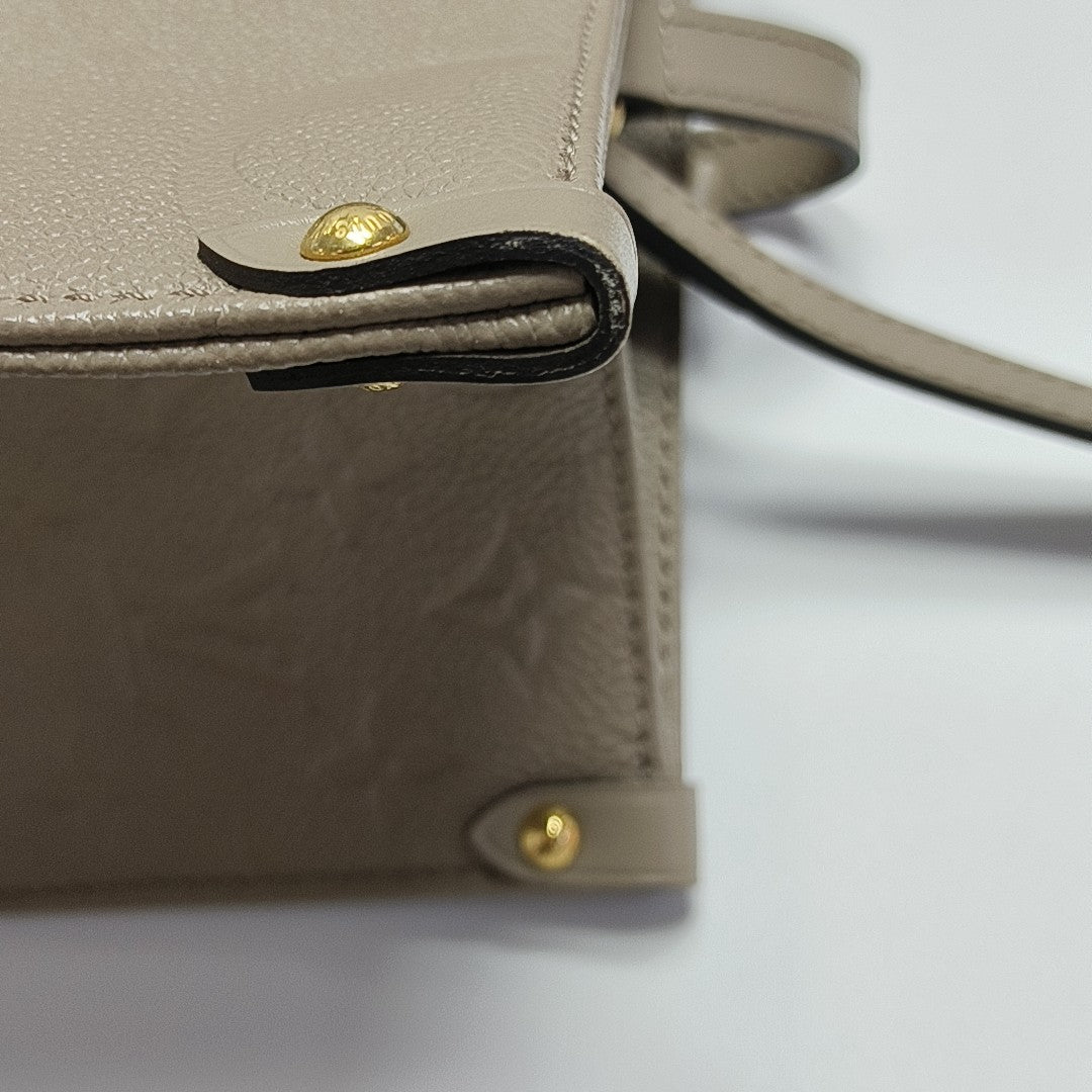 ONTHEGO MM Monogram Calfskin Gray