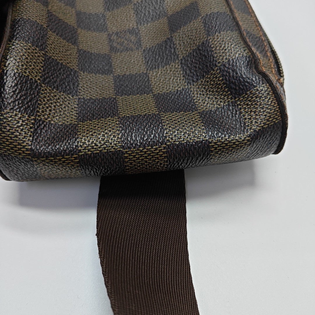 GÉRONIMOS Damier Ebene Coated Canvas Brown
