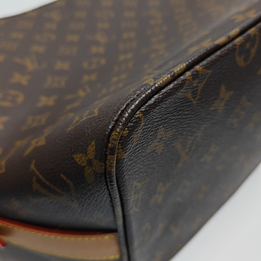 ALL IN GM Monogram Coated Canvas Brown