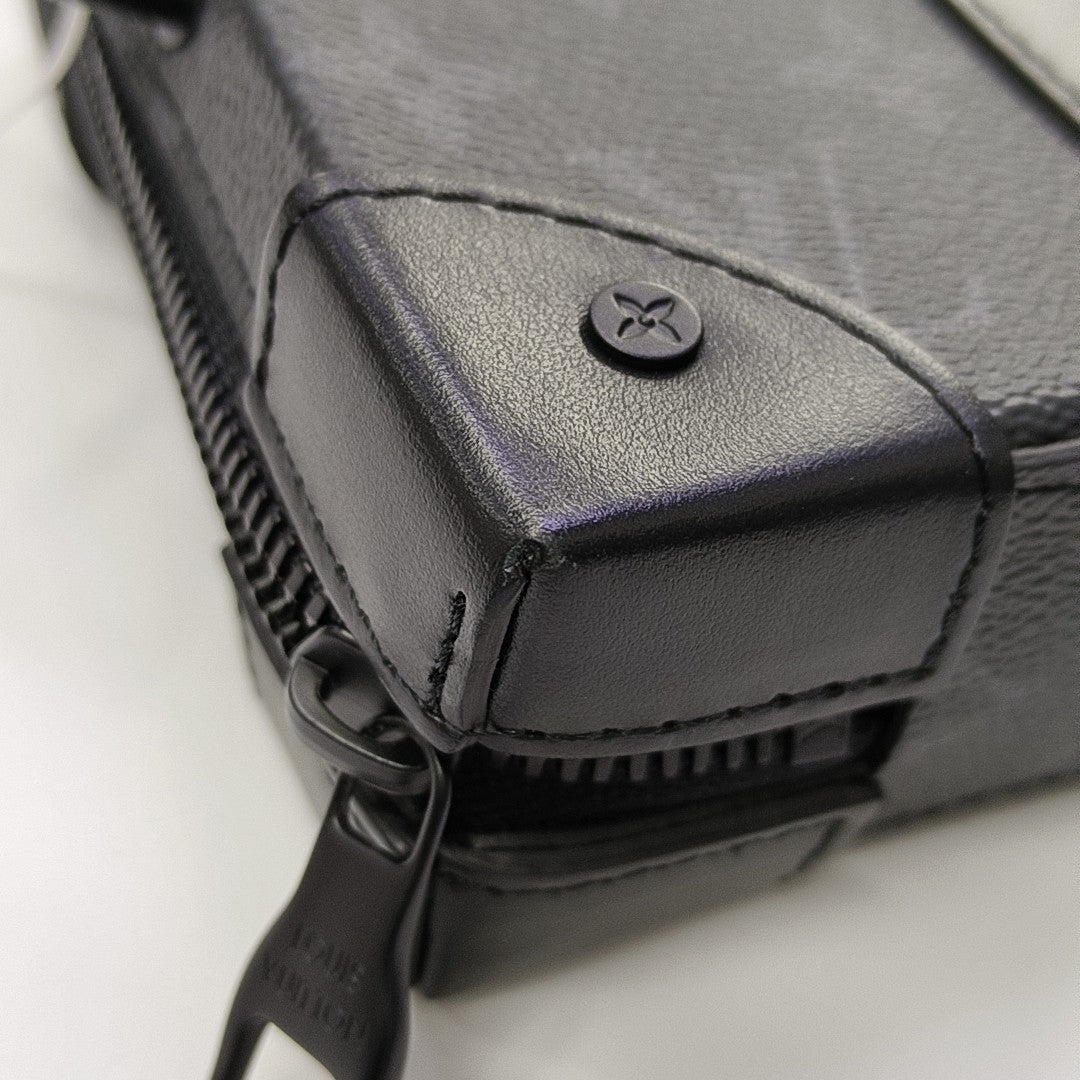 WALLET TRUNK Monogram Coated Canvas Gray