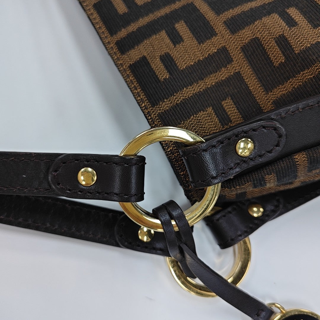 Canvas Top Handle Bag Brown