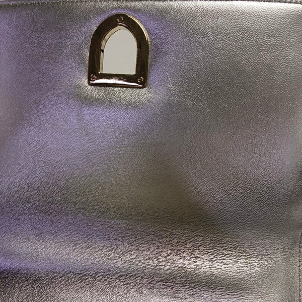 Authenticated pre-owned  Diorama Medium Cannage Calfskin Silver - Crossbody Bag at Looply