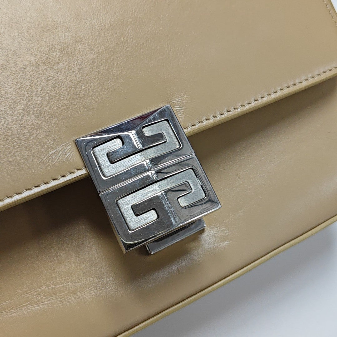 Calfskin Shoulder Bag Medium Beige