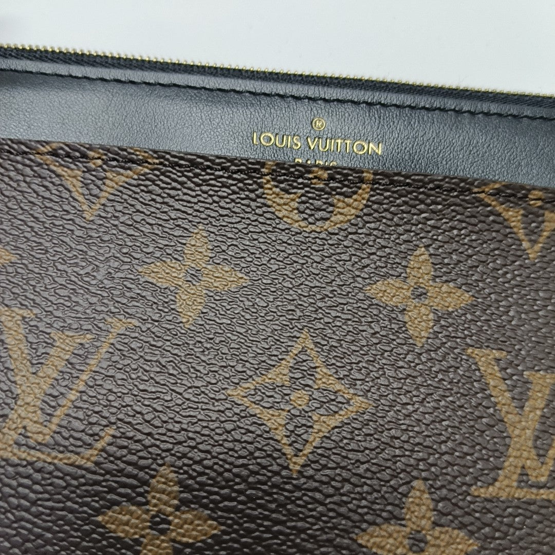SLIM Monogram Coated Canvas Brown Wallet