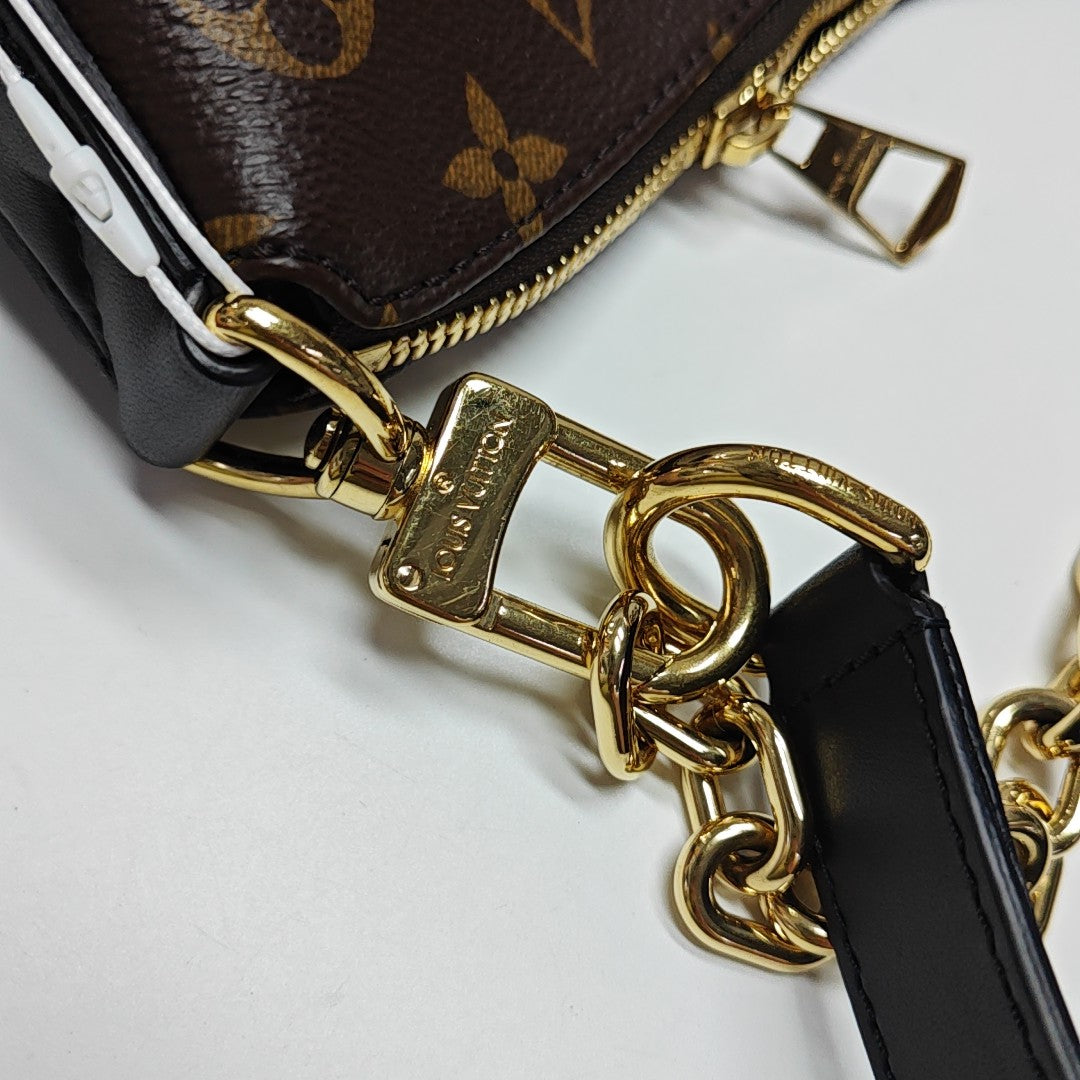 COOKIE BB Monogram Coated Canvas Brown