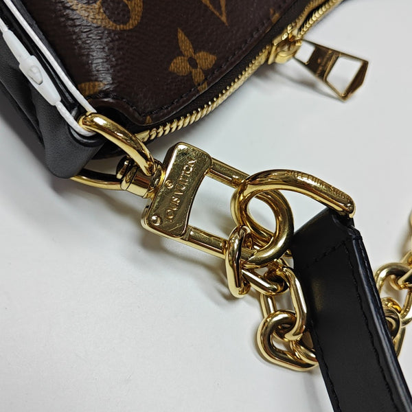 COOKIE BB Monogram Coated Canvas Brown