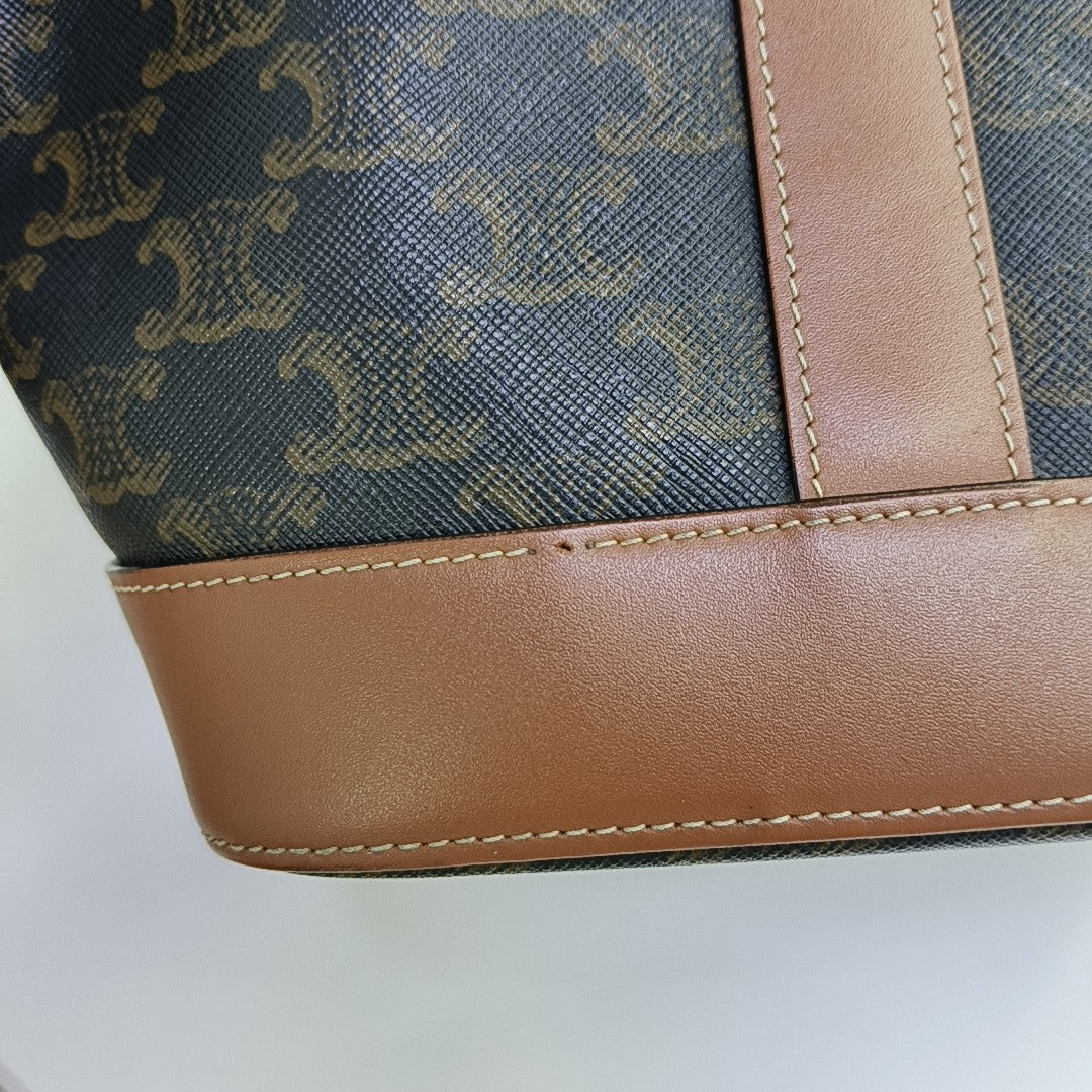 TRIOMPHE CANVAS Small Coated Canvas Brown